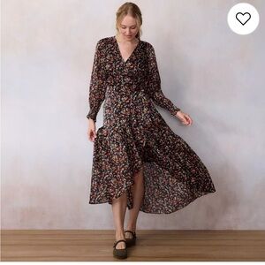 LC Lauren Conrad Long Wrap Maxi Dress NWT